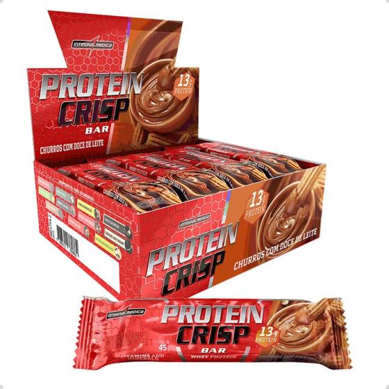 Imagem de Barra de Proteina Crisp Protein Bar 12un 540g Integralmedica