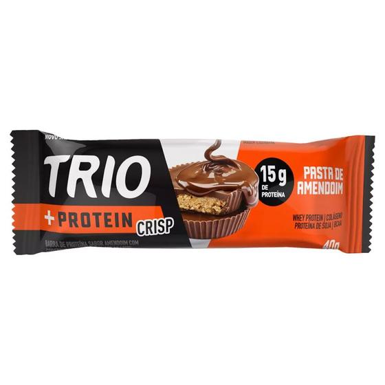 Imagem de Barra de Proteína Crisp Sabor Pasta de Amendoim Trio 40g