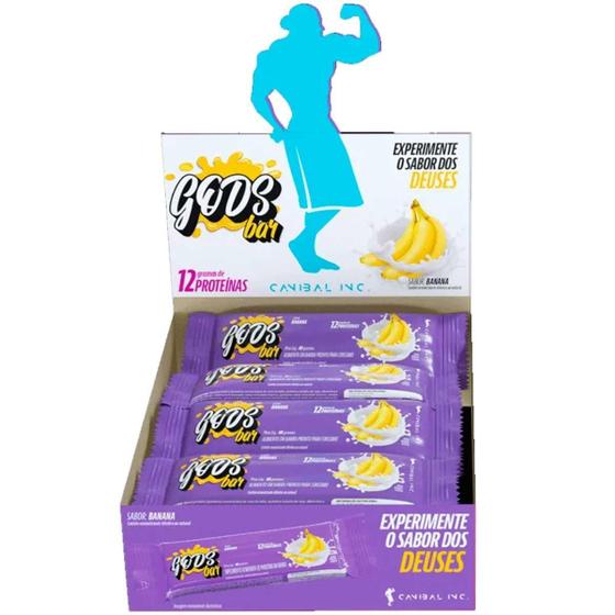 Imagem de Barra de Proteína Gods Bar 40g - Sabor Banana (12 unids)