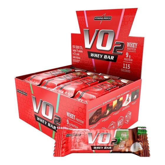 Imagem de Barra de Proteína Integralmedica VO2 Whey Bar 360g 12 unidades