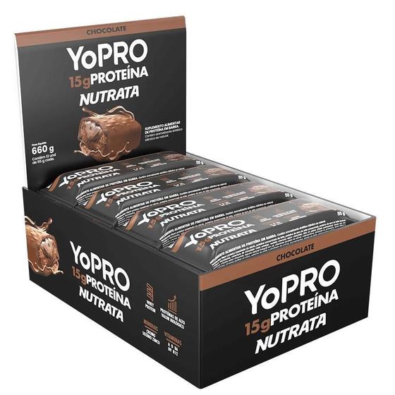 Imagem de Barra de Proteína Nutrata Yopro 15g Chocolate