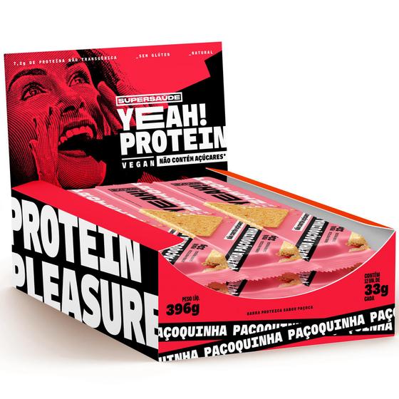 Imagem de Barra de Proteína, Paçoquinha, Display com 12 Unidades 33g - Yeah! Protein