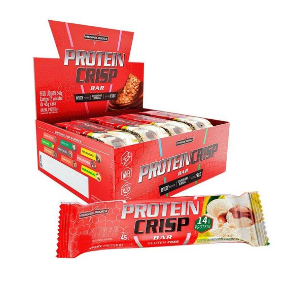 Imagem de Barra de Proteína Protein Crisp Bar Sabor Leite Ninho com Creme de Avelã - Integralmédica