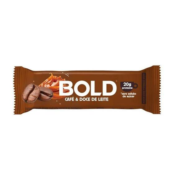 Imagem de Barra de Proteína Sabor Café e Doce de Leite Sem Açúcar Bold 60g