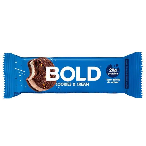 Imagem de Barra de Proteína Sabor Cookies & Cream Sem Açúcar Bold 60g