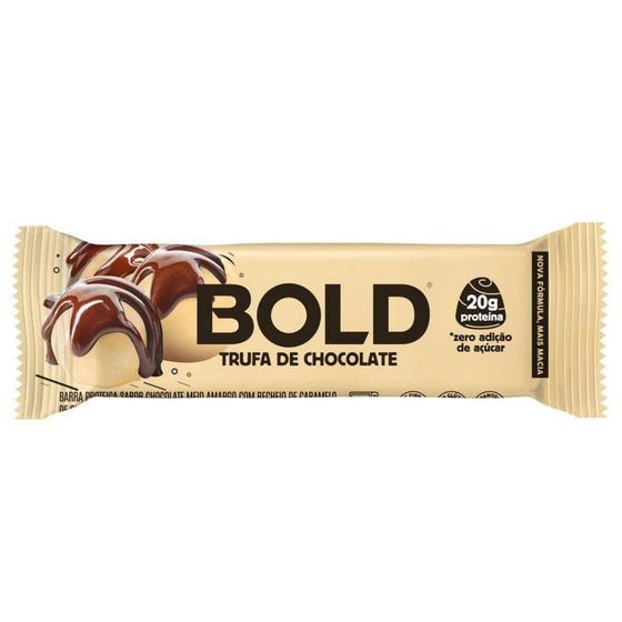 Imagem de Barra de Proteína Sabor Trufa de Chocolate Sem Açúcar Bold 60g