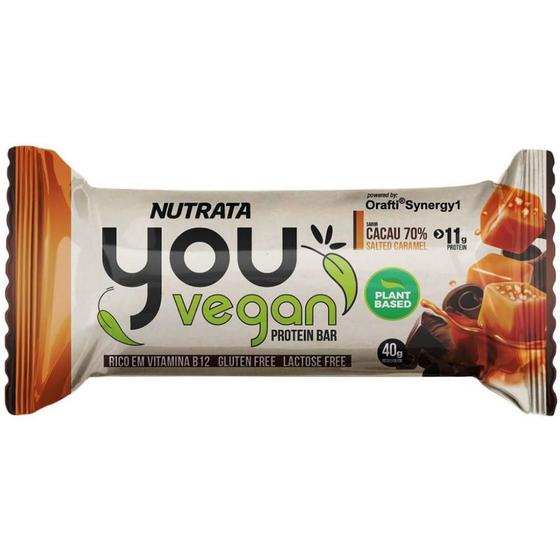 Barra de Proteína Vegana (Caramelo Salgado) 40g - You Vegan - Nutrata ...