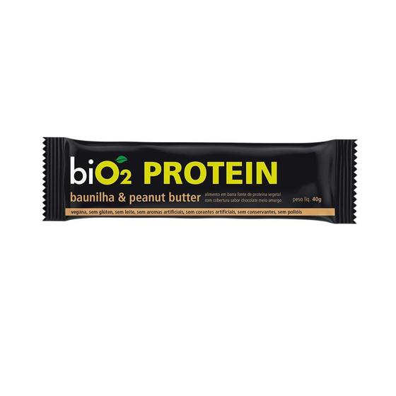 Imagem de Barra De Proteina Vegetal Protein Bar Sabor Baunilha+Amendoim - Bio2 - 40g