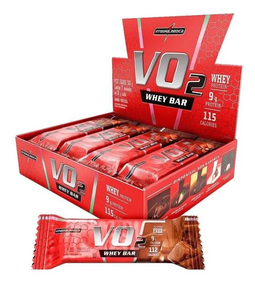 Imagem de Barra de Proteina VO2 Whey Bar Chocolate 12 un 30g - Integralmedica