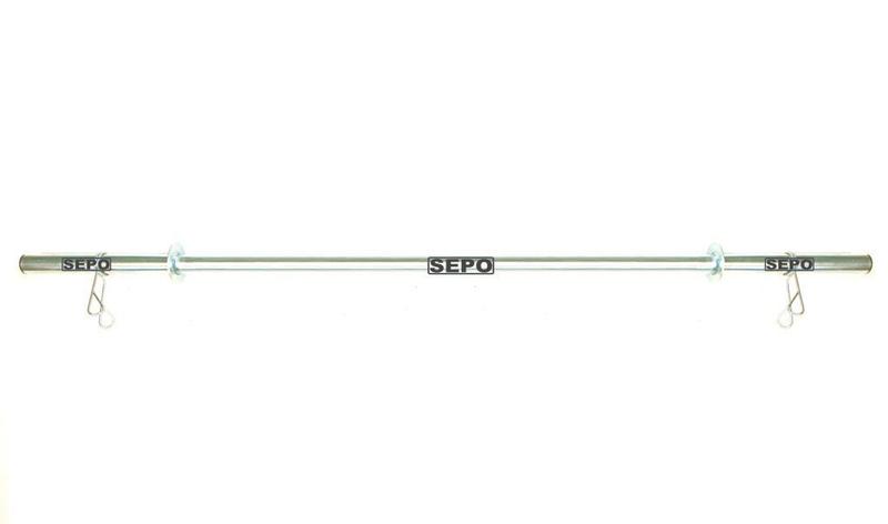 Barra de Tubo Oca 120cm com Presilhas Menor preço em Barra de Tubo Oca 120cm com Presilhas