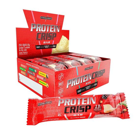 Imagem de Barra de Whey Protein Crisp Bar Caixa 12 un Integralmedica