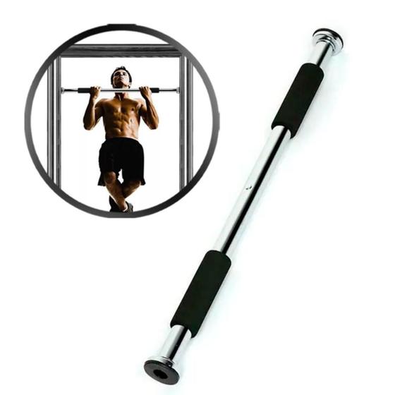 Imagem de Barra Fixa de Porta Flexão Regulável Exercício Funcional Musculação