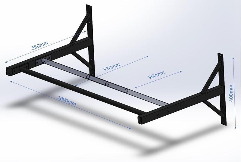 Imagem de Barra Fixa De Teto De Parede Exercício Funcional Pull-Up Musculação