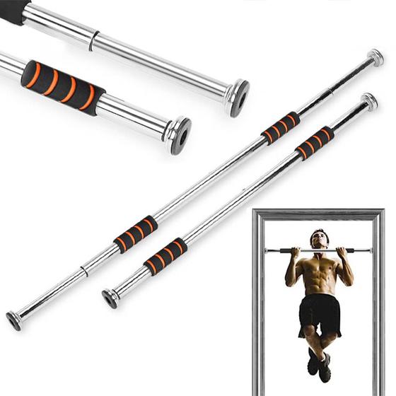 Imagem de Barra Fixa Porta para Exercício flexão treino Musculação 62 a 92 cm GT369 - Lorben