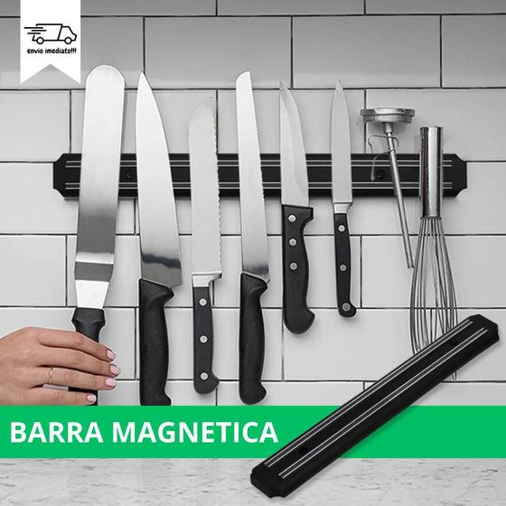 Imagem de Barra Magnética Facas Ferramentas Multiuso Facil Cozinha Utilidade Suporte Casa Imã