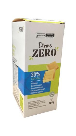 Imagem de Barra Meio Amargo Zero 30% cacau Display 16unidade de 70g - Divine