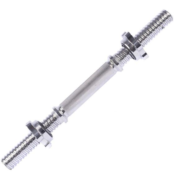 Imagem de Barra Reta Liveup LS2201 40cm 28mm com 2 Porcas Estrela para Musculação