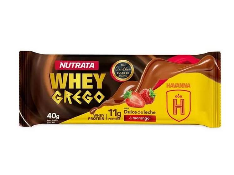 Imagem de Barra Whey Grego Bar Havanna Doce de Leite e Morango 40G