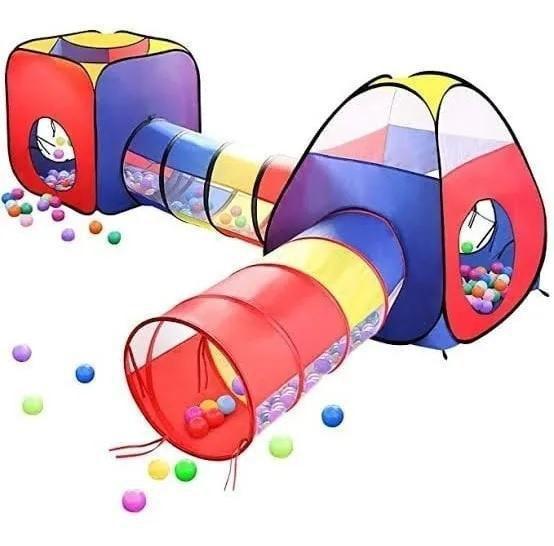 Barraca 4 Em 1 Cabana Toca Túnel Infantil Criança Menor preço em Barraca 4 Em 1 Cabana Toca Túnel Infantil Criança
