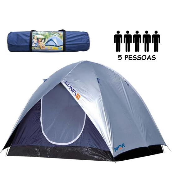 Imagem de Barraca Acampamento Impermeável para Acampar Camping 5 Pessoas Lugares Luna Mor