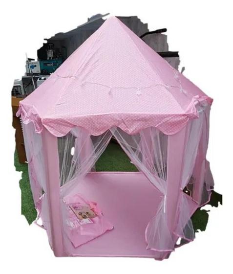 Imagem de Barraca Cabana Toca Tenda Infantil Princesa Menina Brinquedos De Menina Castelo C/ Luzes Seguro E Divertido 4182