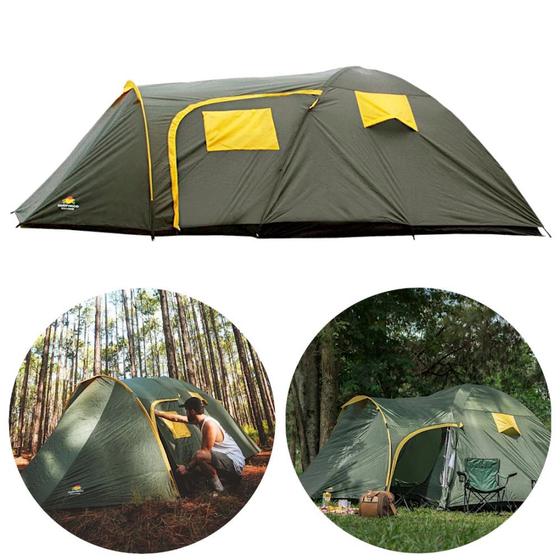 Imagem de Barraca Camping 5 Pessoas Coluna D Agua 2500 Mm Zeus  Guepardo 