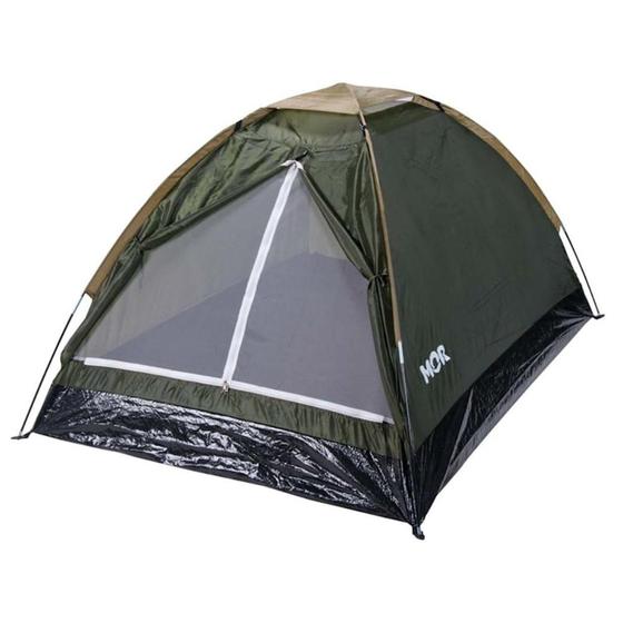 Barraca Camping Iglu 2 Pessoas Verde 300mm de Coluna D'Água Mosquiteiro na Porta e no Teto - MOR Menor preço em Barraca Camping Iglu 2 Pessoas Verde 300mm de Coluna D'Água Mosquiteiro na Porta e no Teto - MOR