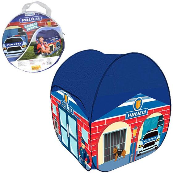 Imagem de barraca dobravel policia 88x76cm na bolsa - ETITOYS