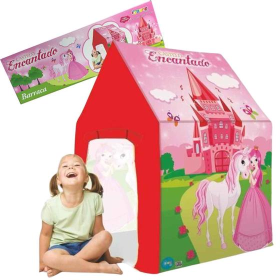 Imagem de Barraca Infantil Bang Toys Grande Dobrável Crianças +3 Anos - Tenda Cabana Casinha Toca