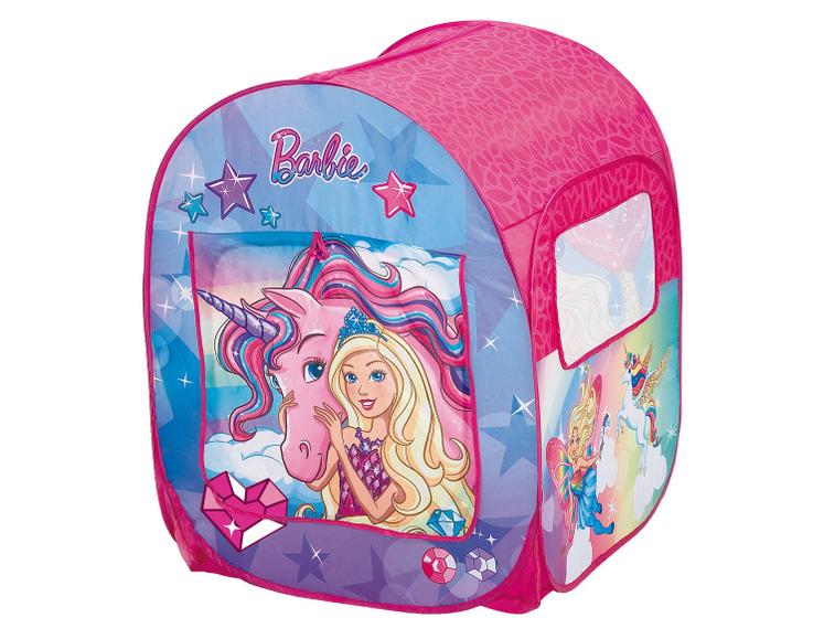 Barraca Infantil Barbie com 50 Bolinhas Menor preço em Barraca Infantil Barbie com 50 Bolinhas