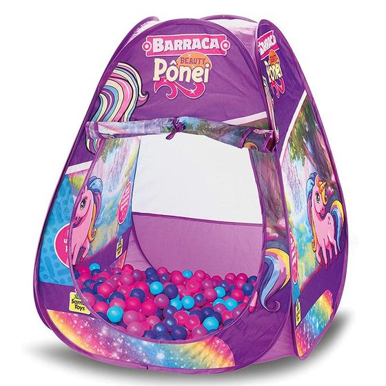 Barraca infantil Beauty Pônei com bolinhas Menor preço em Barraca infantil Beauty Pônei com bolinhas