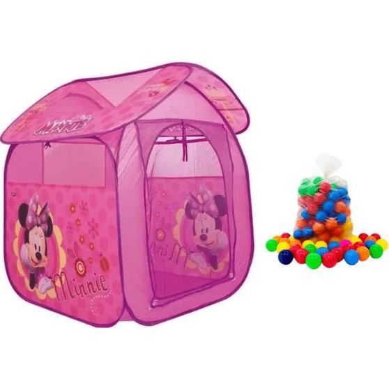 Imagem de Barraca Infantil Minnie Com 50 Bolinhas Zippy Toys