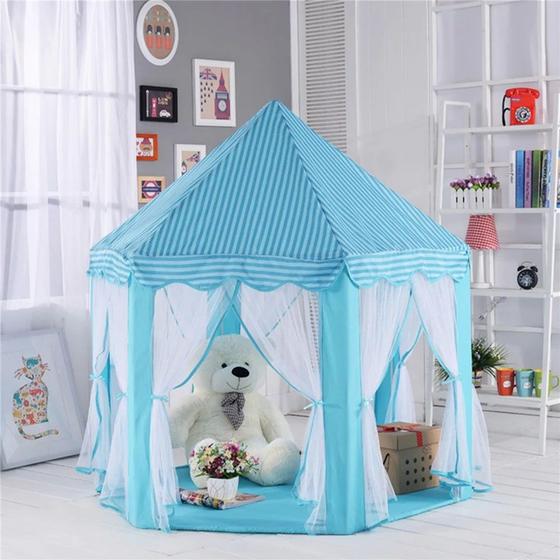 Imagem de Barraca Infantil Tenda Cabana Castelo Princesas + Luzes Led