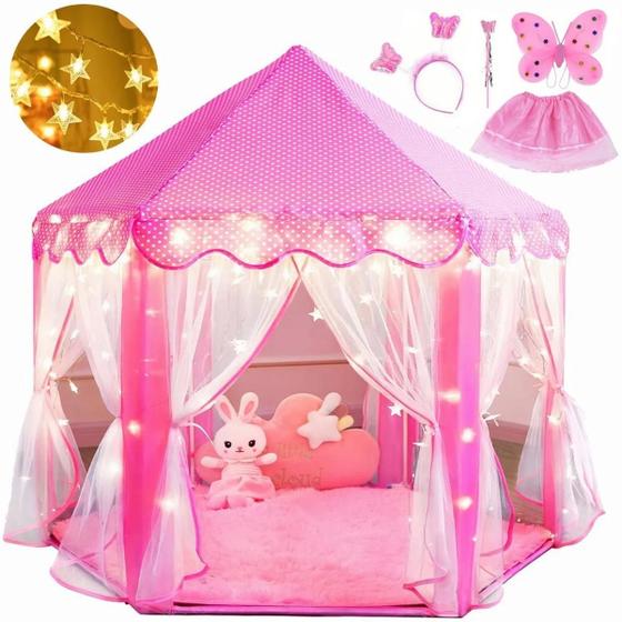 Imagem de Barraca Infantil Tenda Meninas Brinquedos Casinha Com Luzes