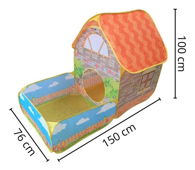 Imagem de Barraca infantil toca casinha com piscina de bolinhas bw168