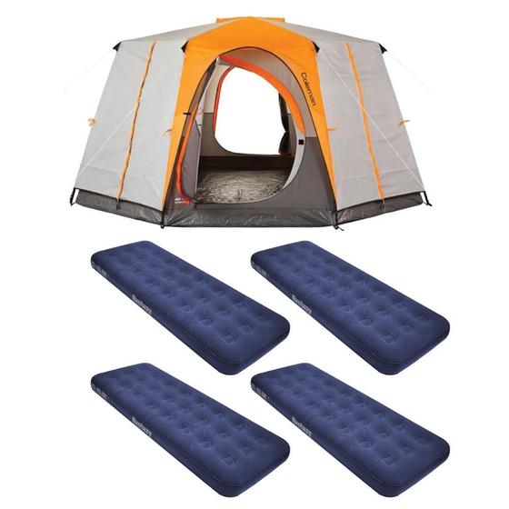 Imagem de Barraca para Camping Coleman + 4 Colchao Inflável Solteiro