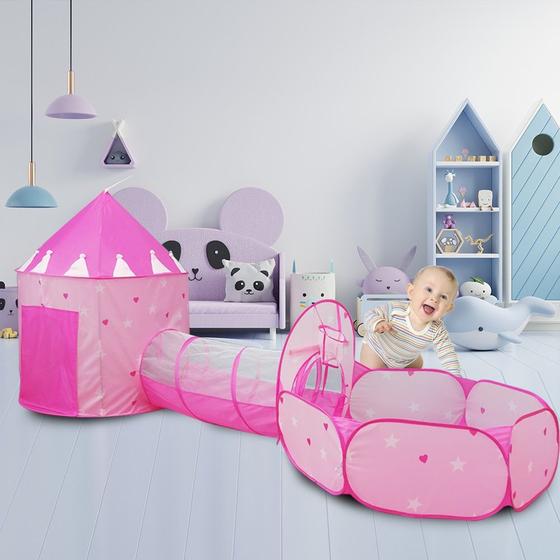 Imagem de Barraca Toca 3 Em 1 Com Túnel Princesas