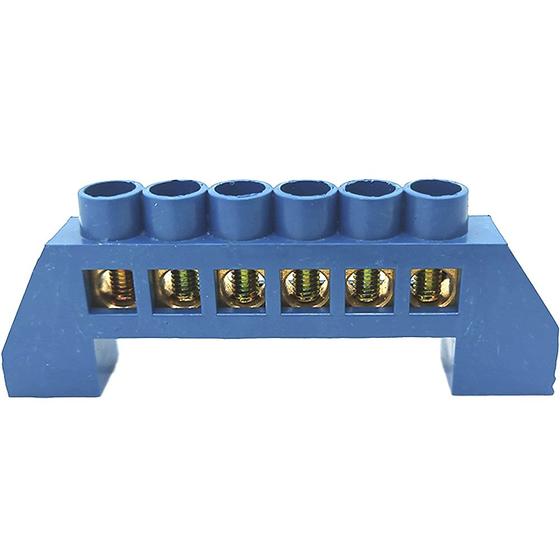 Imagem de Barramento Neutro Universal Borne Terminal Barra com 6 Furos