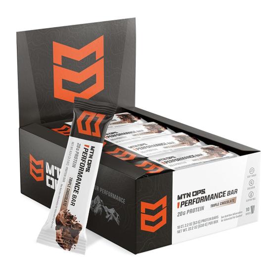 Imagem de Barras de Proteína MTN OPS Triple Chocolate Mudslide - Pacote com 10 Unidades (20g cada)