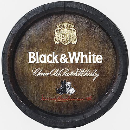 Imagem de Barril de parede Fibra KG Decoração - Black White Whisky