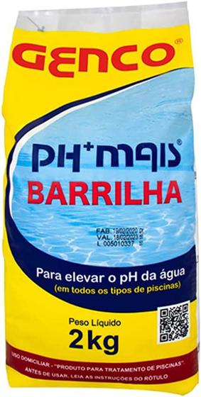 Imagem de Barrilha Elevador de Ph Para Piscinas / Ph Mais - Genco 2 kg