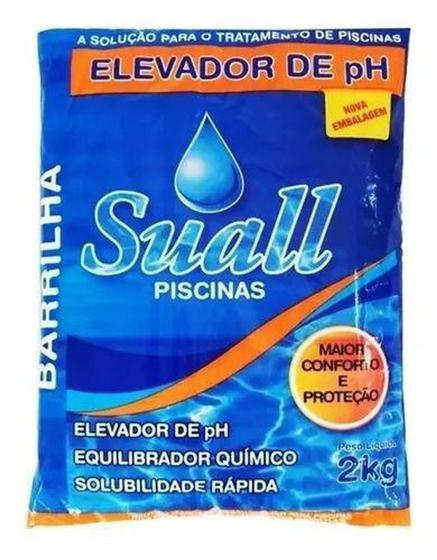 Imagem de Barrilha Leve Elevador Ph Para Piscina 2 Kg - Suall