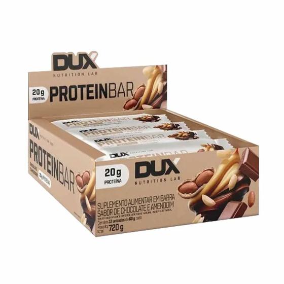 Imagem de Barrinha De Proteína Sabor Chocolate E Amendoim 60g Cada Dux Nutrition