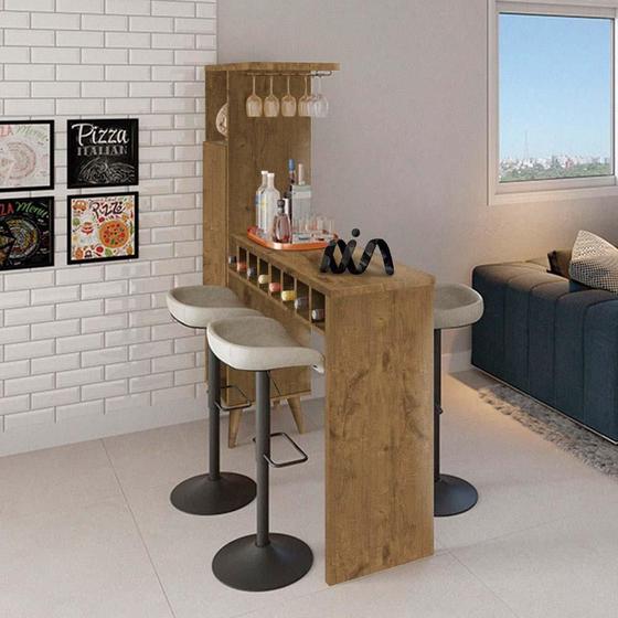 Barzinho Em Casa Bancada Com Porta Taças Amêndoa Primus é boa?