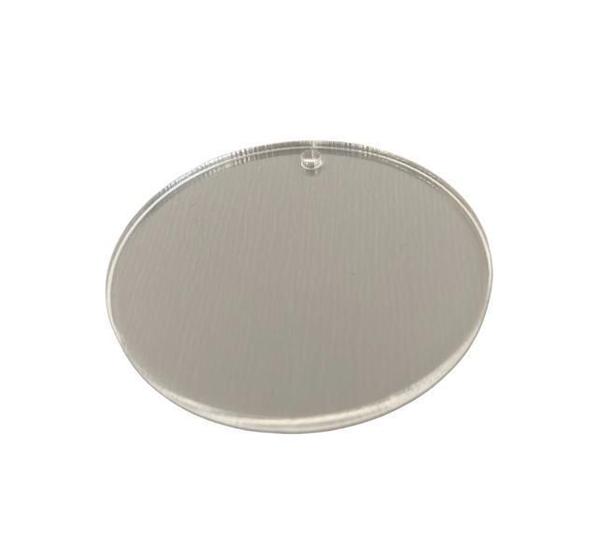 Imagem de Base 2Cm Redonda Acrílico 1 Furo Chaveiro Medalha 60Peças
