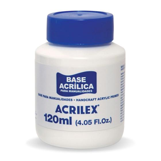 Imagem de Base Acrílica Artesanato 120ml Acrilex Ideal para Preparação de Pintura em Madeira MDF Cerâmica Gesso