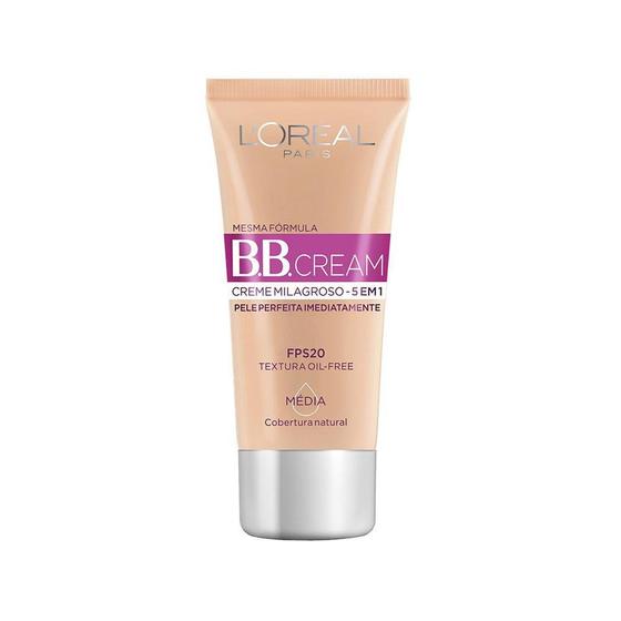 Imagem de Base BB Cream L'Oréal Paris Dermo Expertise Cor Média FPS 20 30ml