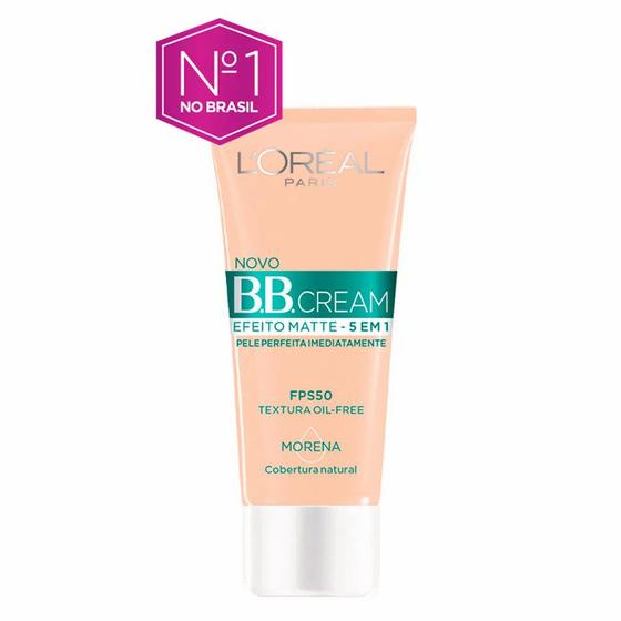Base BB Cream Loreal Paris - Efeito Matte 5 Em 1 Fps 50 - Morena - Para ...