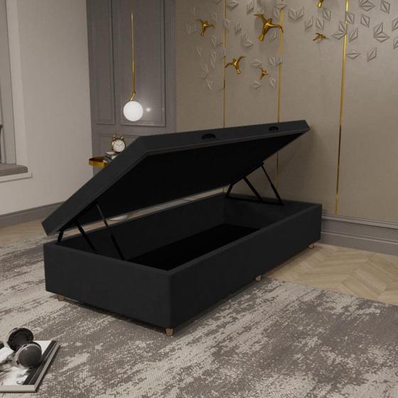 Imagem de Base Box Baú 88cm Suede Multi JSW