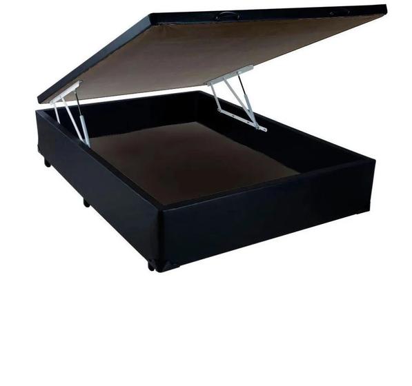 Imagem de Base Box Baú Viúva Preto 128x188